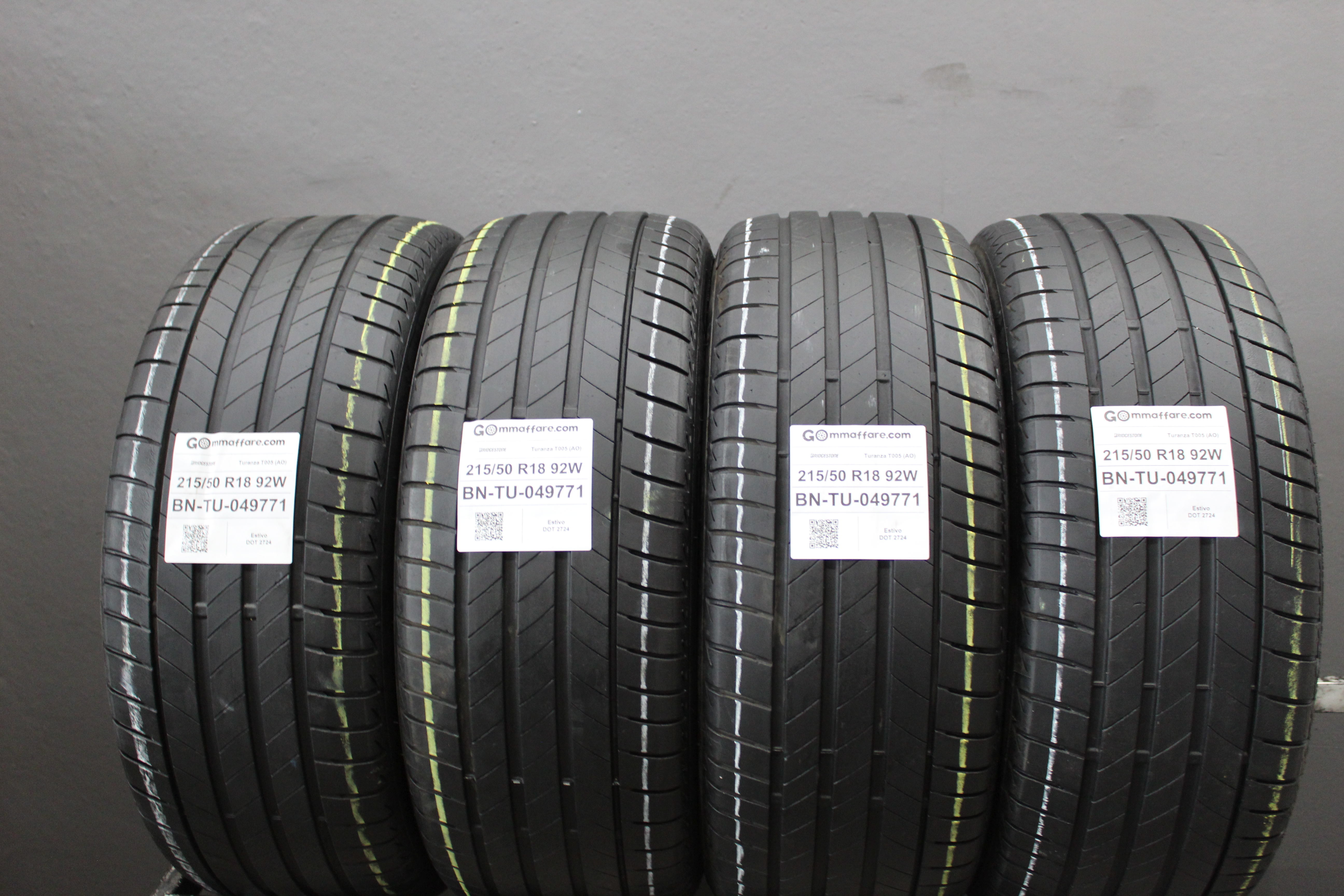 Bridgestone Turanza T005 (AO) 215/50 R18
