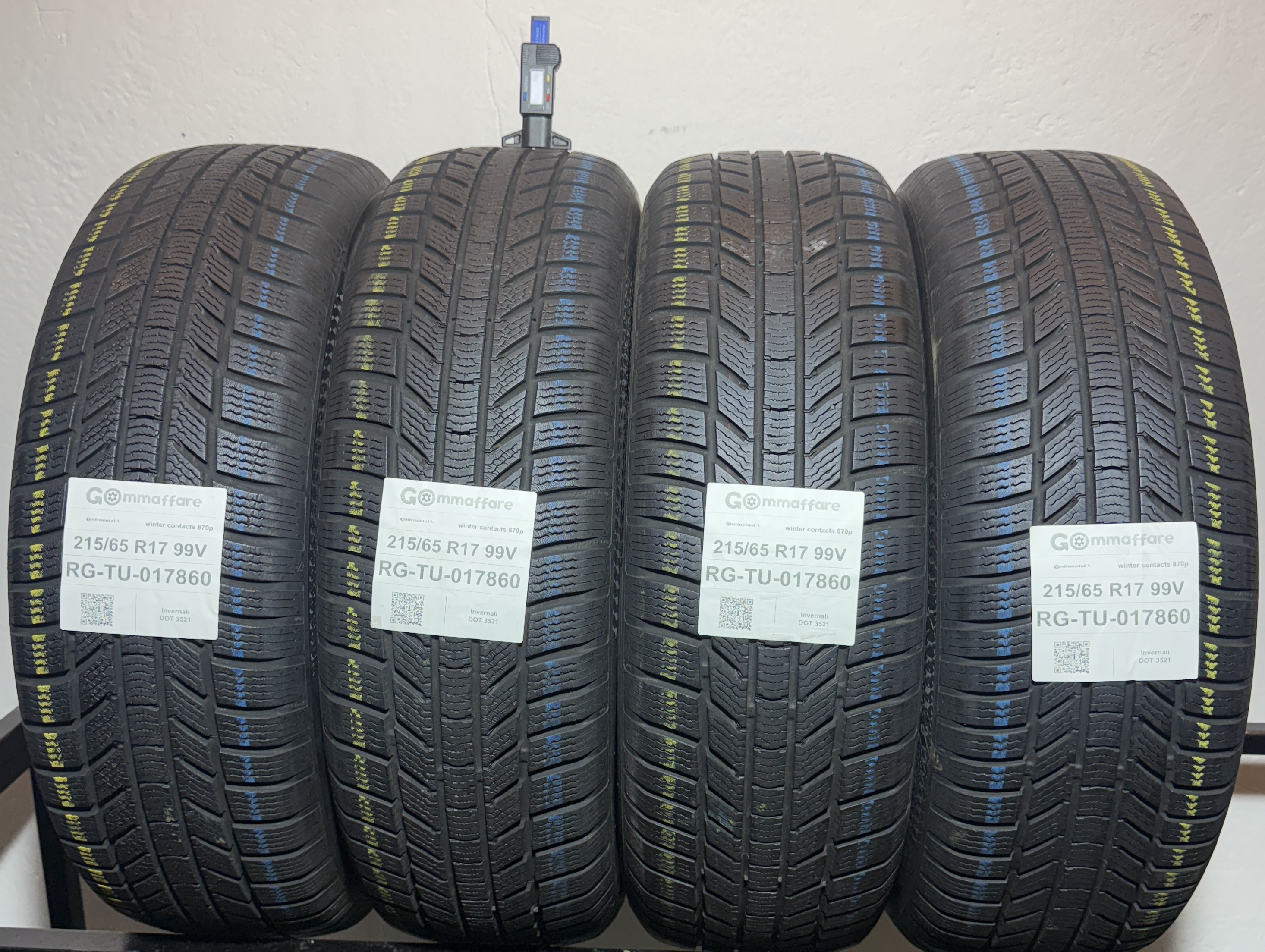 Continental winter contacts 870p 215/65 R17