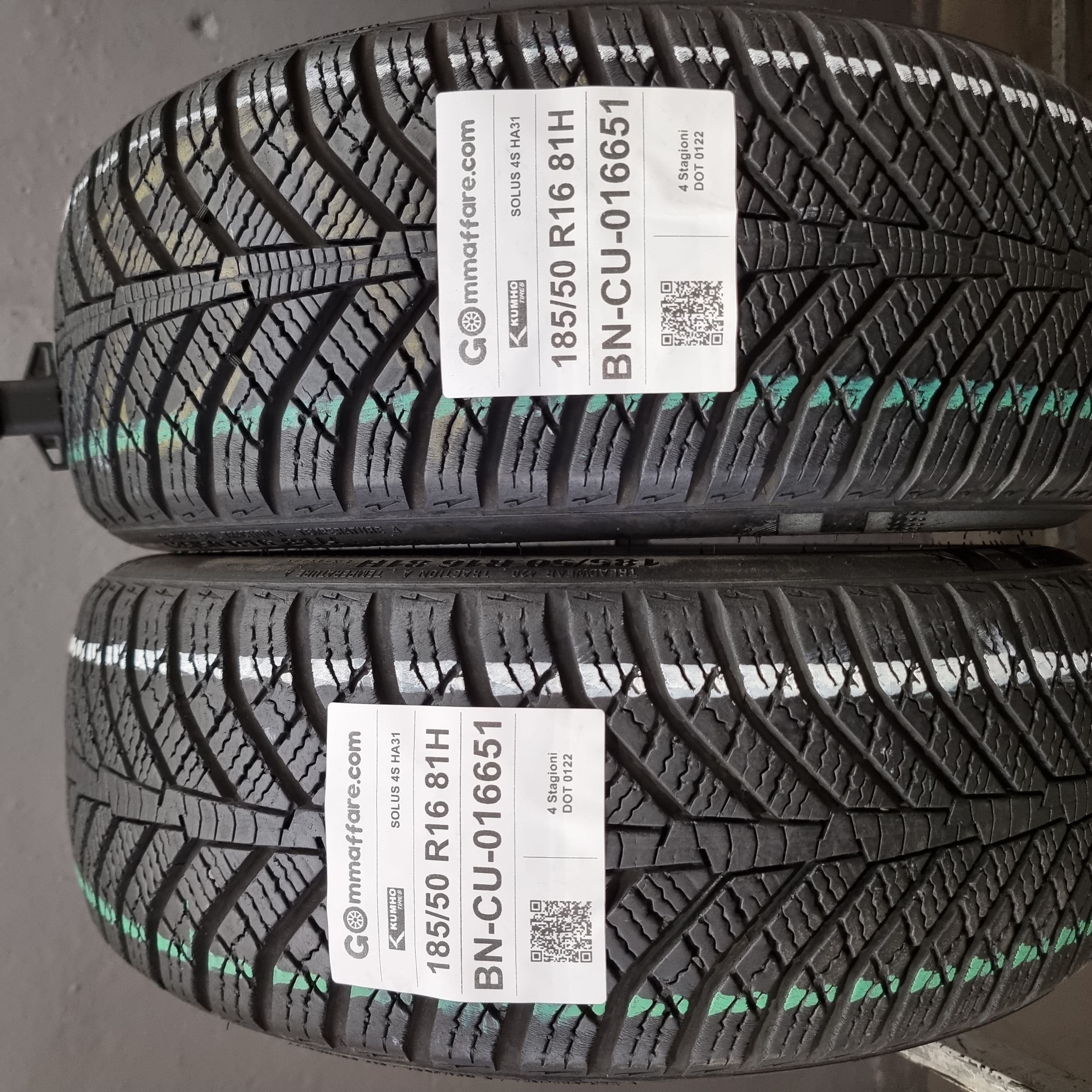 Kumho Tire SOLUS 4S HA31 185/50 R16