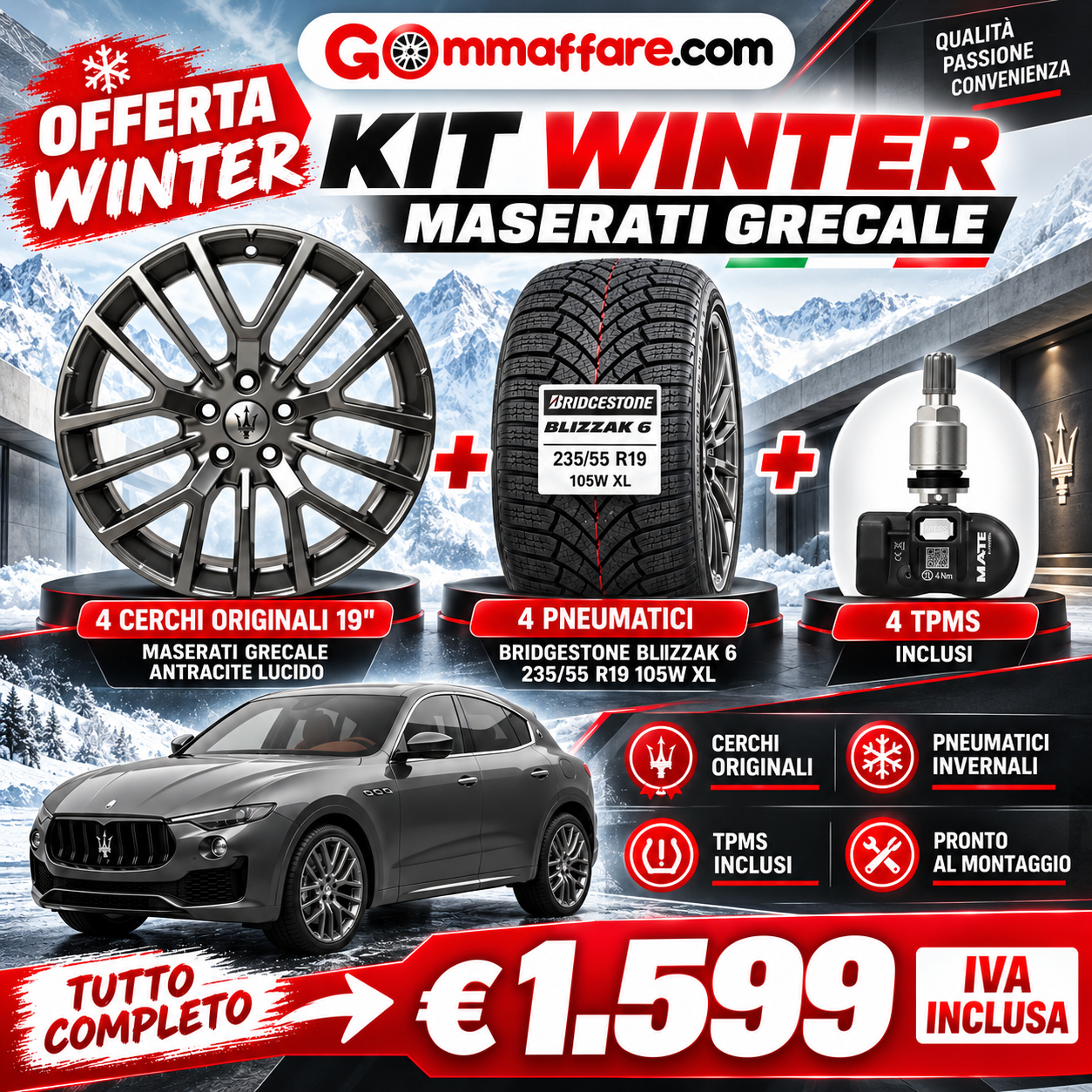 Maserati KIT WINTER GRECALE - 670167095