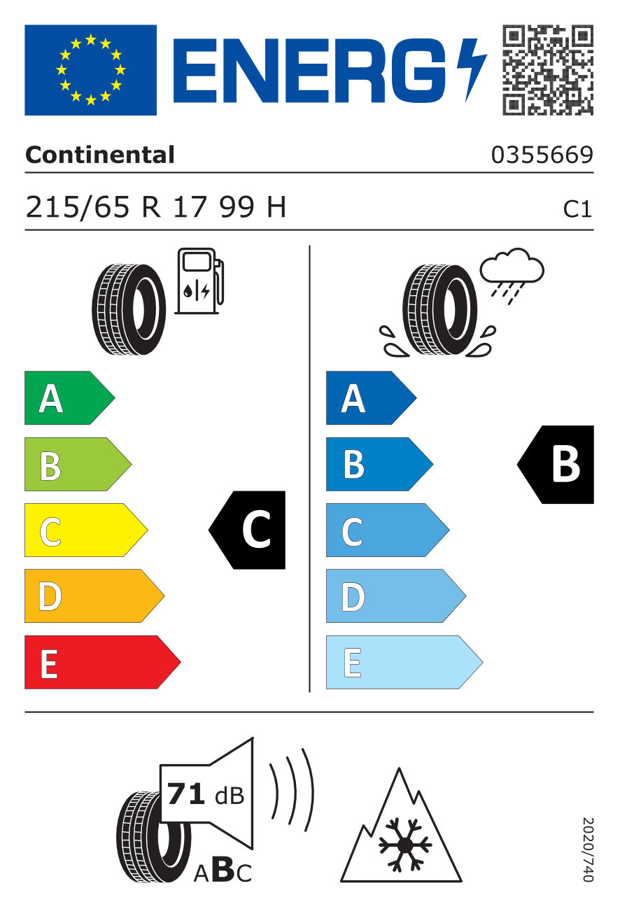 Continental WinterContact ts870P conti seal 215/65 R17