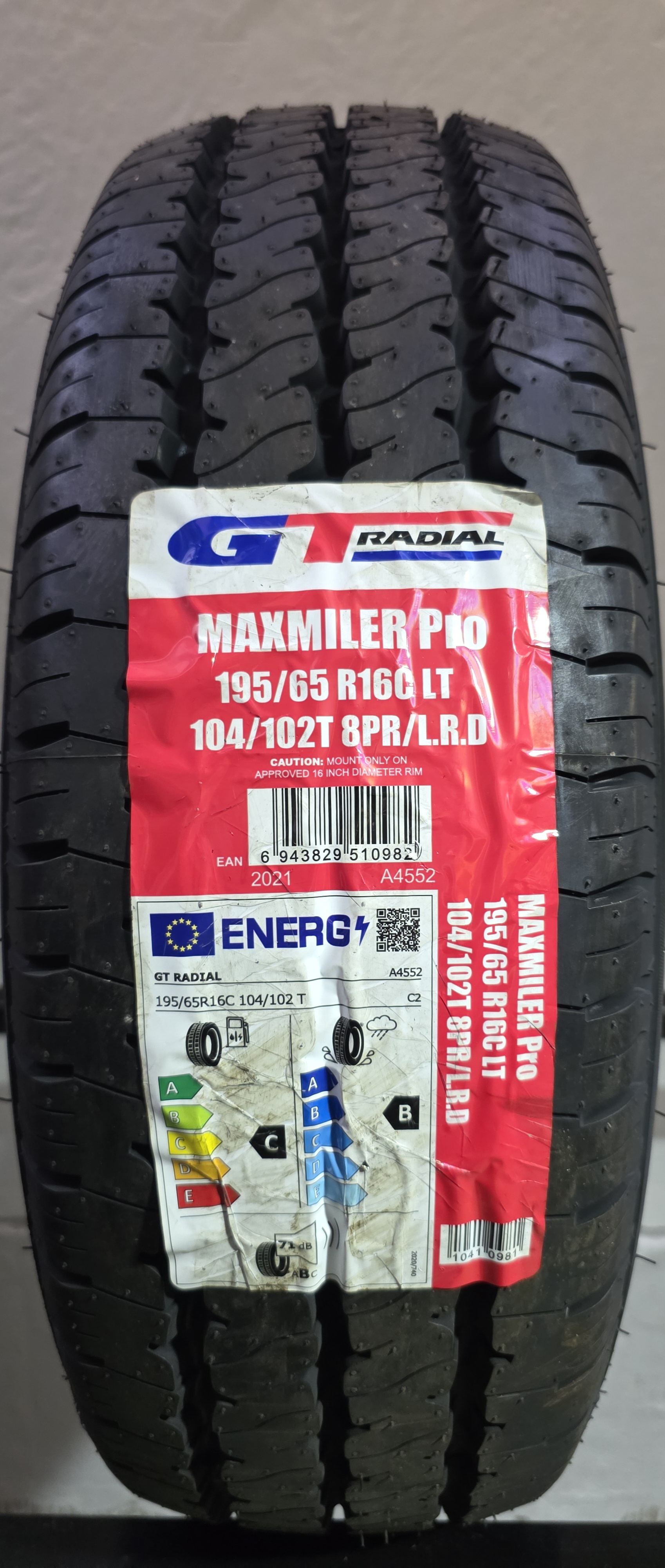 Gt Radial MAXMILER CARICO 195/65 R16