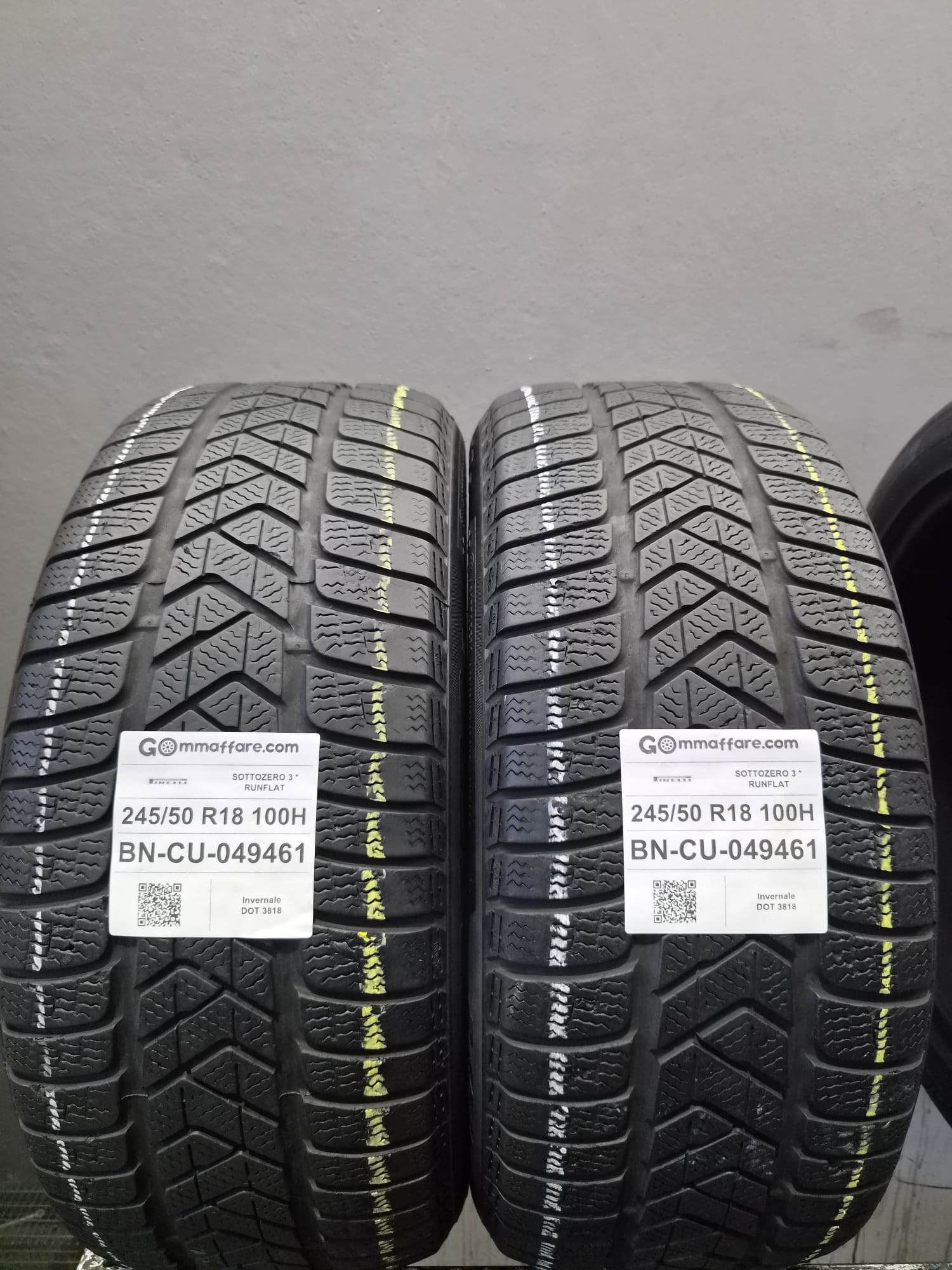 Pirelli SOTTOZERO 3 * RUNFLAT 245/50 R18