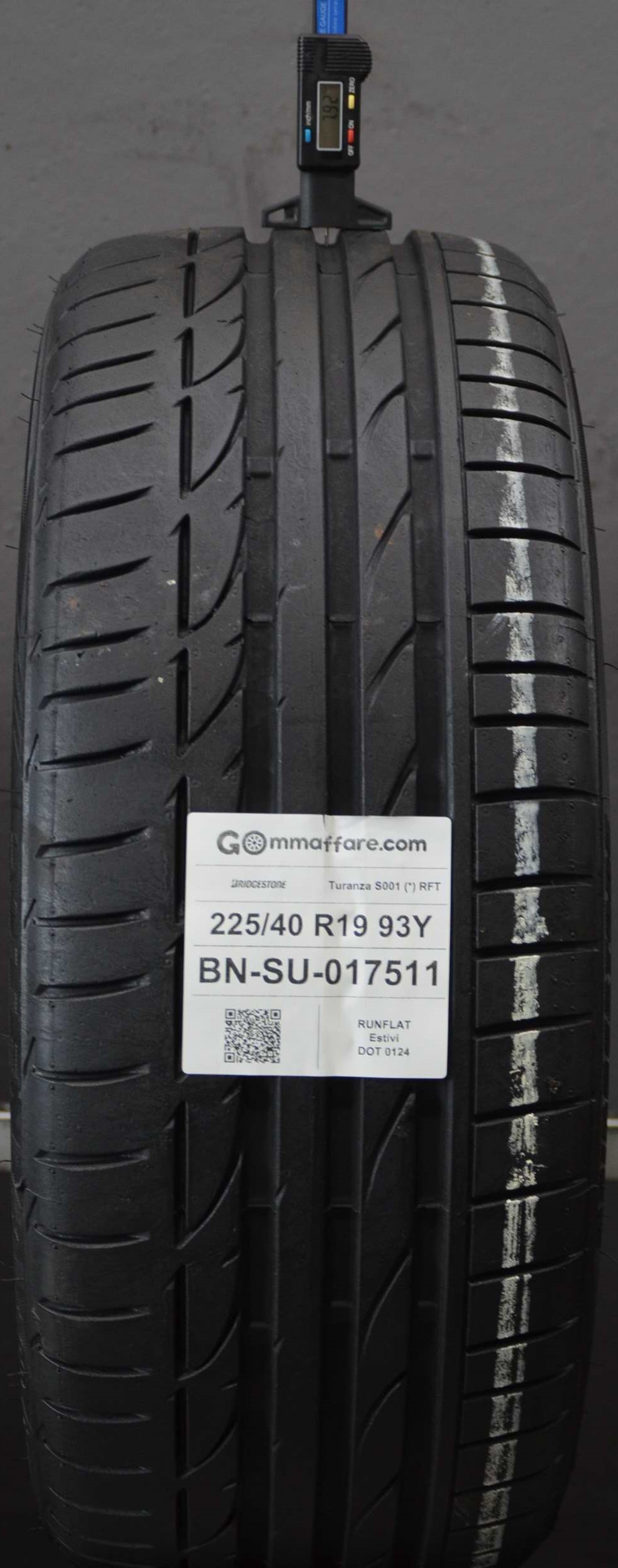 Bridgestone Turanza S001 (*) RFT 225/40 R19