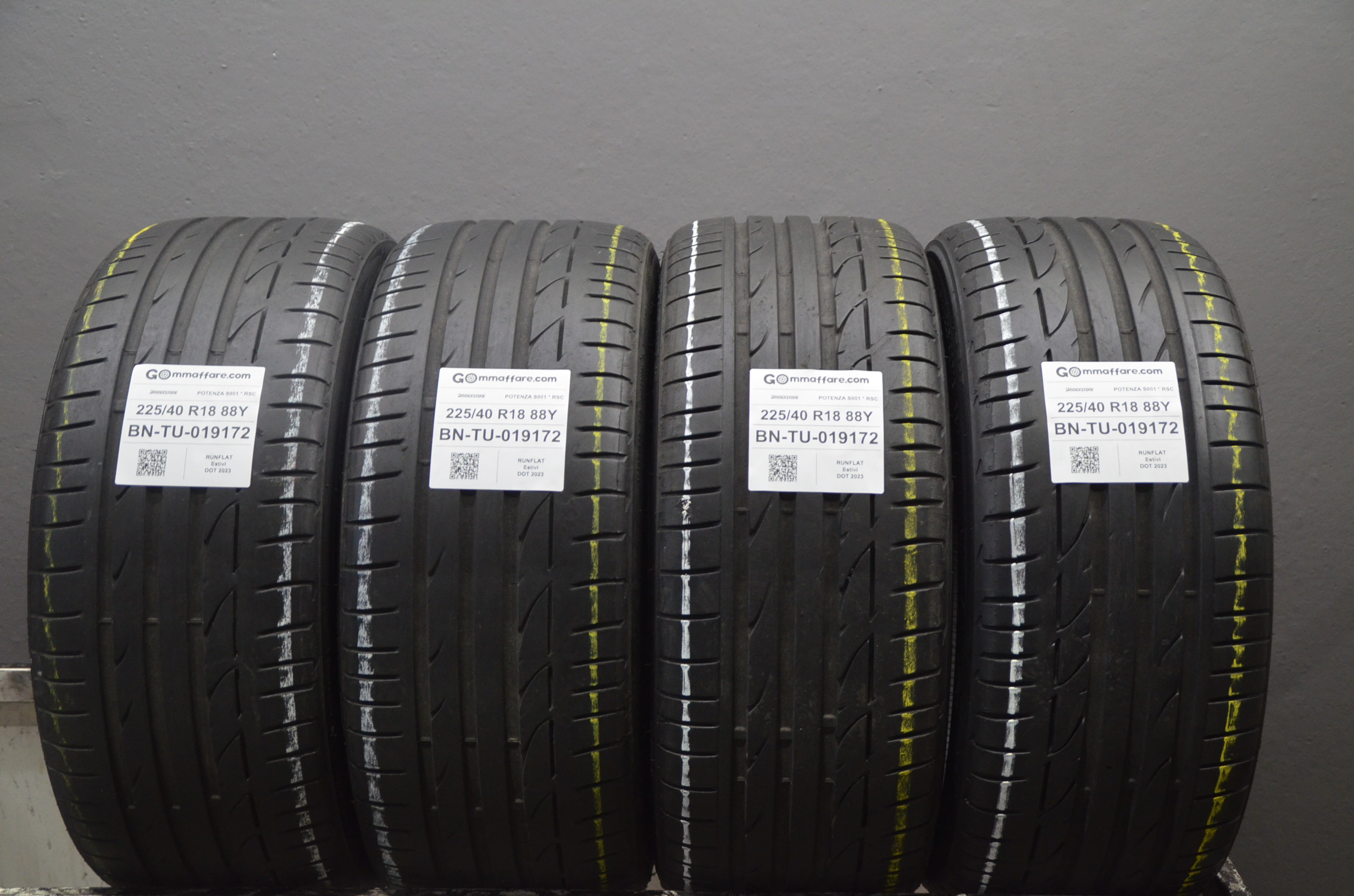 Bridgestone POTENZA S001 * RSC 225/40 R18